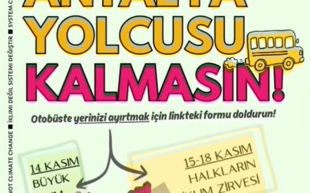 Antalya’da Halkların İklim Zirvesi için çağrı: Ücretsiz otobüsler kaldırılacak