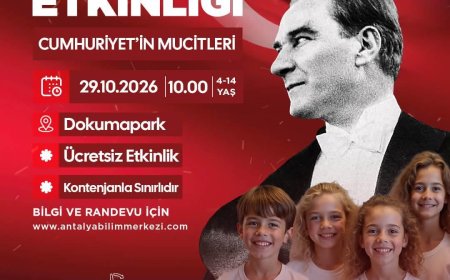 Antalya Bilim Merkezi’nde 29 Ekim’e özel ücretsiz çocuk atölyeleri