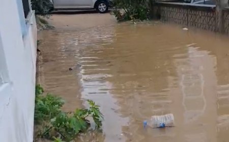 Antalya Alanya'da sağanak yağış hayatı olumsuz etkiledi: Evleri ve pazar yerini su bastı