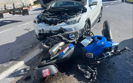 Manavgat’ta otomobil jandarma motosikletine çarptı: Uzman çavuş yaralandı