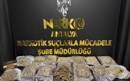 Antalya Kepez’de uyuşturucu operasyonu: 7,5 kilo esrar ele geçirildi, 1 tutuklama