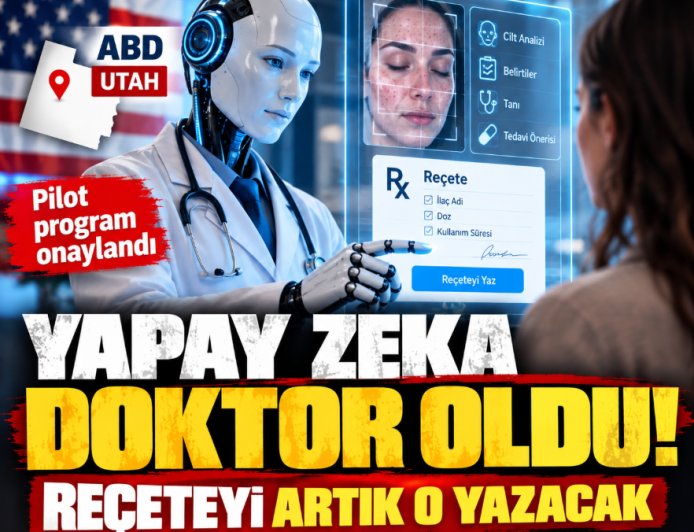 ABD'de yapay zekâya reçete yazma yetkisi: Doktor onayı olmadan tedavi dönemi başlıyor