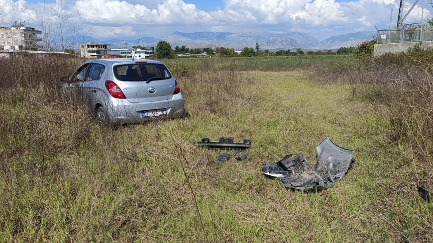Manavgat'ta otomobil tarlaya uçtu: Sürücü kazayı yara almadan atlattı