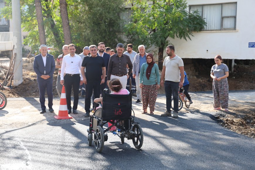 Aksu’da Hatice’nin ulaşım talebi karşılık buldu: Yol sıcak asfaltla yenilendi