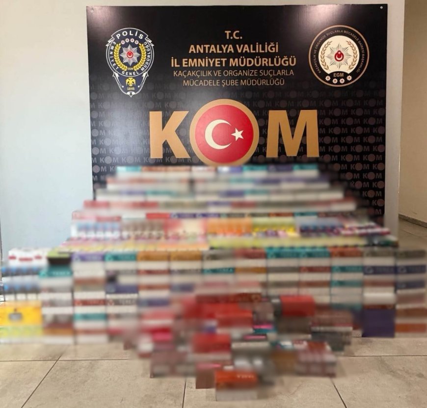 Antalya’da kaçakçılık operasyonları: 36 şüpheli hakkında işlem