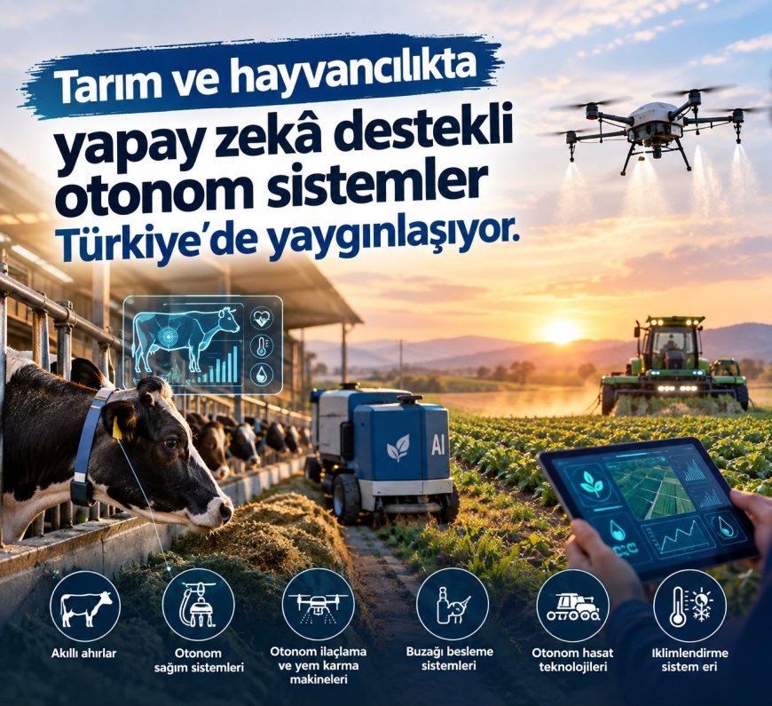 Türkiye'de yapay zekâ destekli otonom çiftlik dönemi: 40 bin genç hedefleniyor