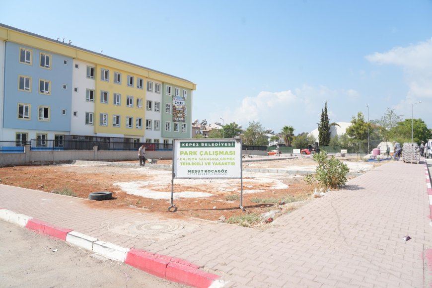 Kepez Şafak Mahallesi’ne 1500 metrekarelik yeni park