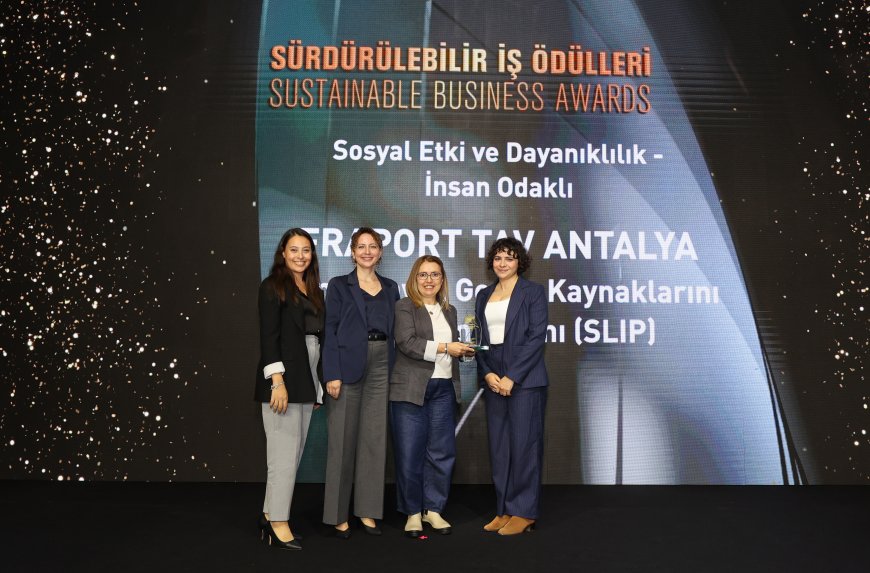 Antalya Havalimanı’na insan odaklı sürdürülebilirlik projesiyle ödül