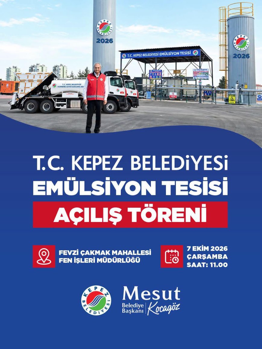 Kepez’de yol maliyetini düşürecek tesis açılıyor: Yılda 30 milyon TL tasarruf hedefi