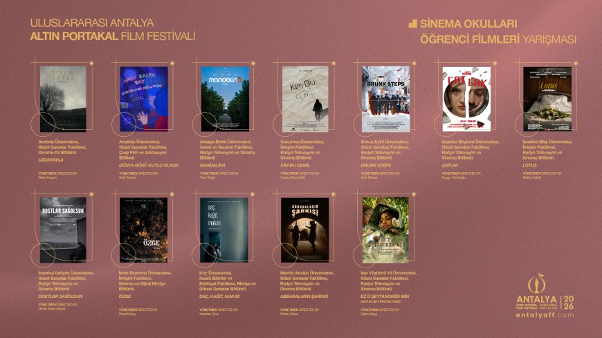 Altın Portakal’da genç sinemacıların final heyecanı: 12 film yarışacak