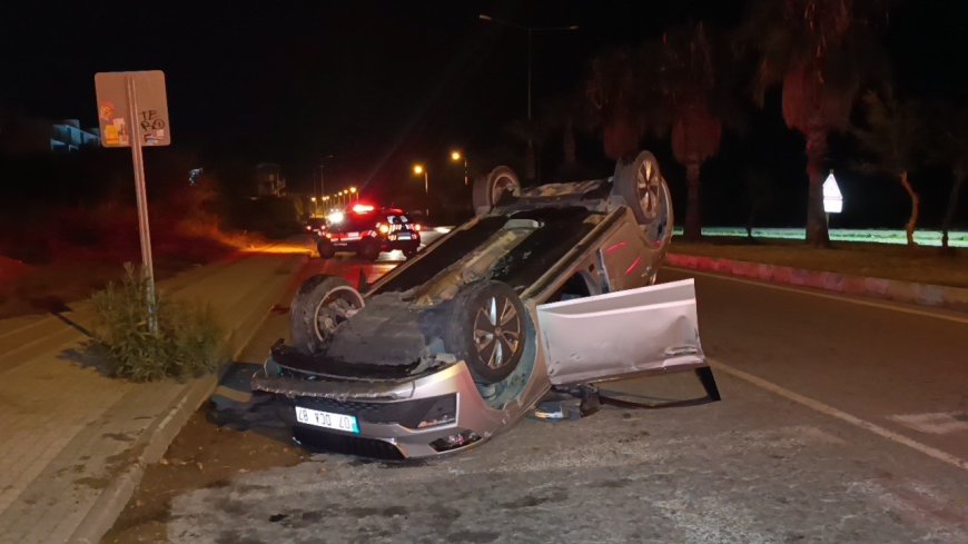 Side’de takla atan otomobilin sürücüsü 262 promil alkollü çıktı: 50 bin TL ceza