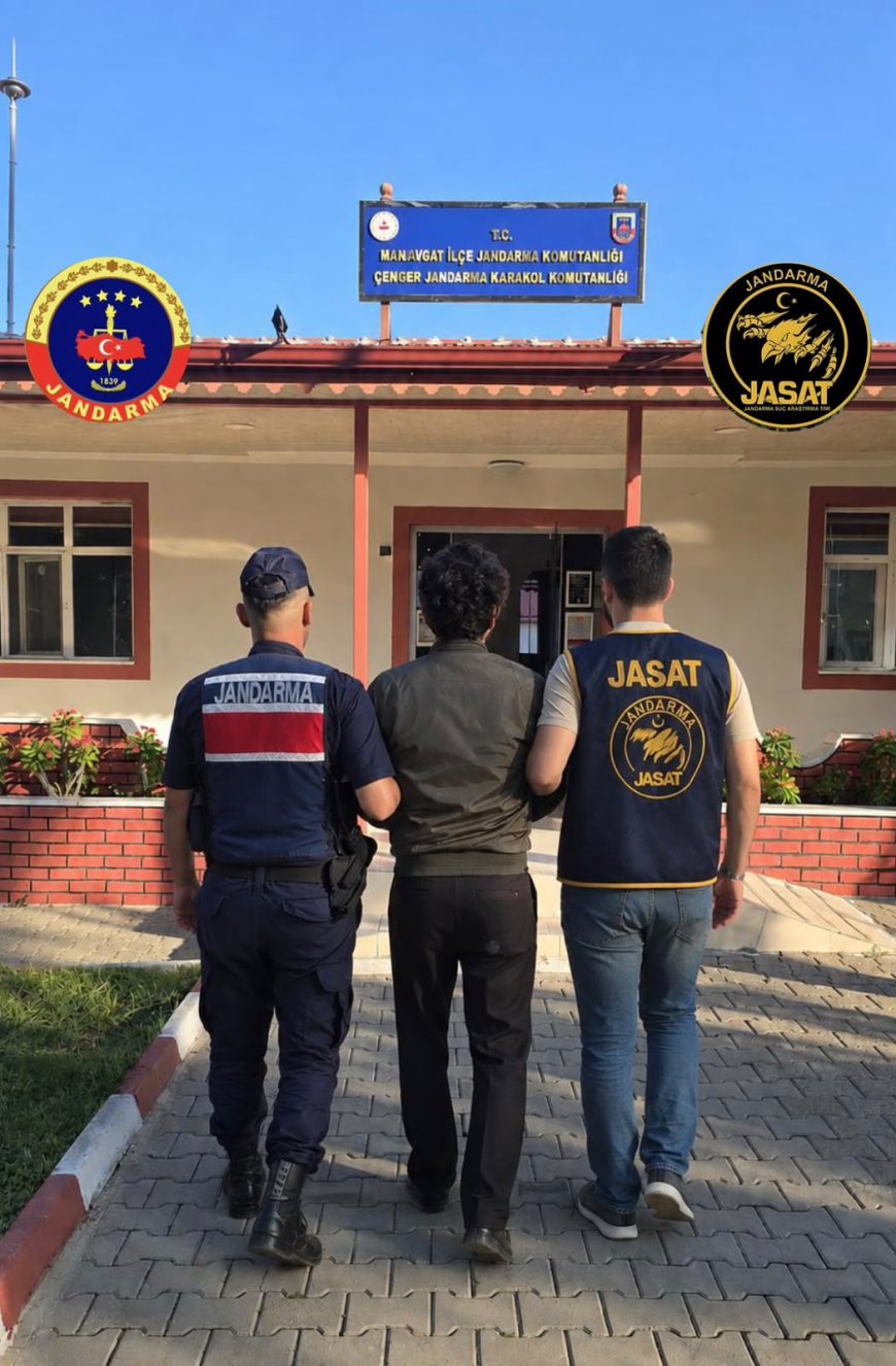 Manavgat’ta JASAT’tan firari hükümlüye operasyon: 20 yıl 8 ay hapis cezasıyla aranıyordu