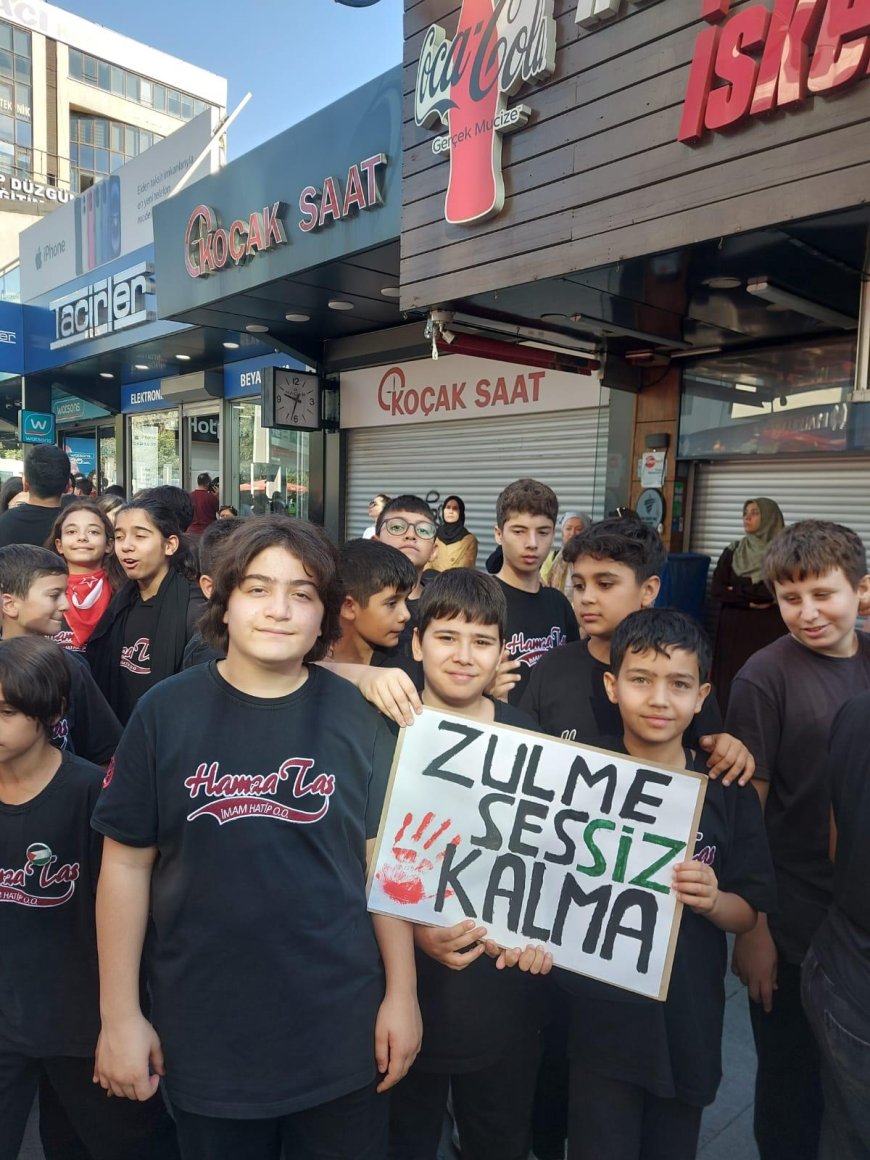 Antalya’da binlerce öğrenci Filistin için yürüdü