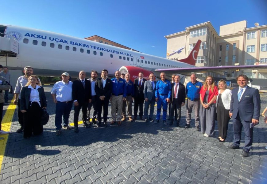 Antalya’da astronotlardan uçak okuluna ziyaret: Öğrencilerle uzay ve havacılığı konuştular