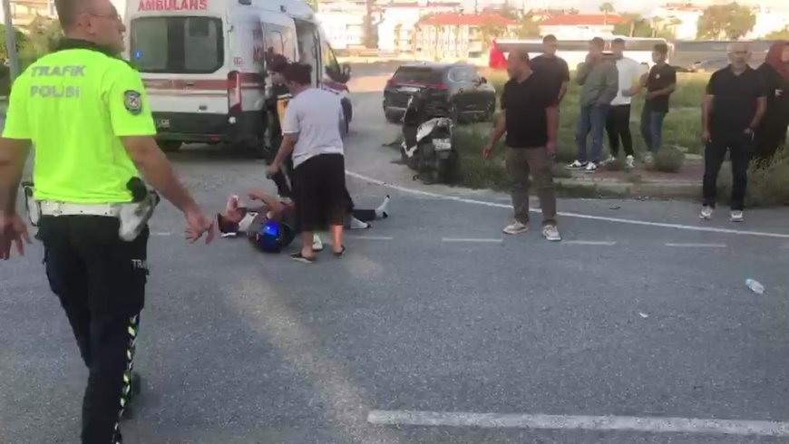 Manavgat’ta iki motosiklet çarpıştı: 3 kişi yaralandı
