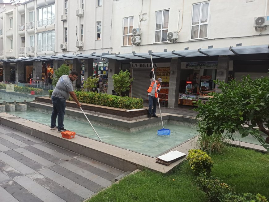 Kemer Liman Caddesi’nde kış hazırlığı: Büyükşehir ekiplerinden kapsamlı bakım ve temizlik