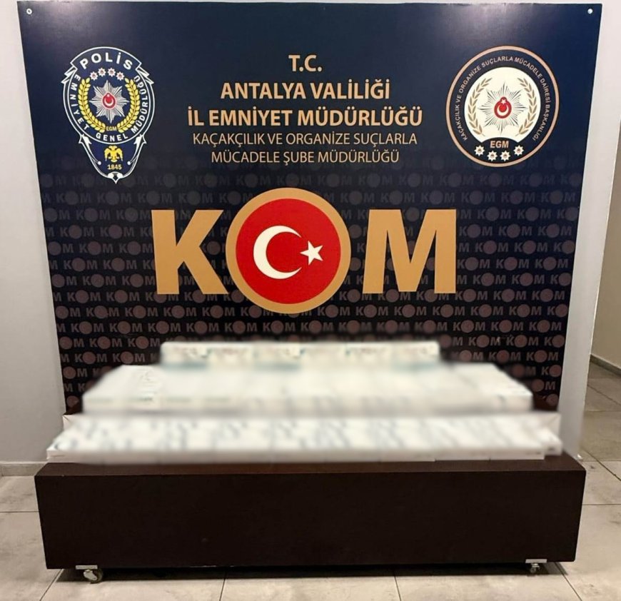 Antalya’da kaçakçılığa darbe: 8 bin 282 paket sigara ele geçirildi, 1 kişi tutuklandı