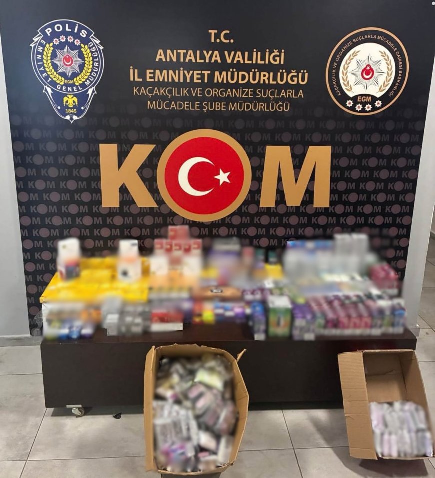 Antalya’da kaçakçılığa darbe: 8 bin 282 paket sigara ele geçirildi, 1 kişi tutuklandı