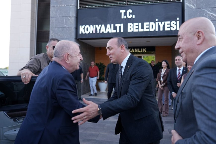 Zafer Partisi Genel Başkanı Ümit Özdağ’dan Konyaaltı Belediye Başkanı Cem Kotan’a ziyaret
