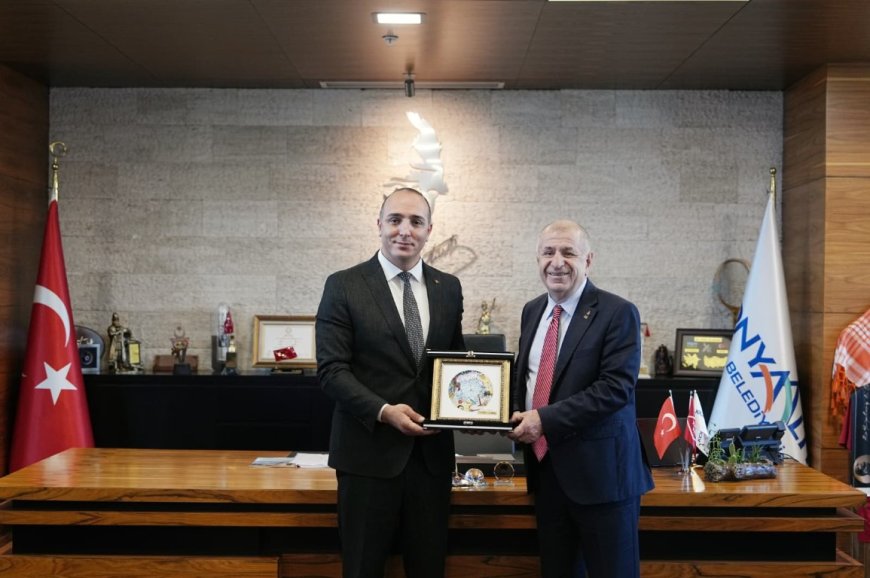 Zafer Partisi Genel Başkanı Ümit Özdağ’dan Konyaaltı Belediye Başkanı Cem Kotan’a ziyaret