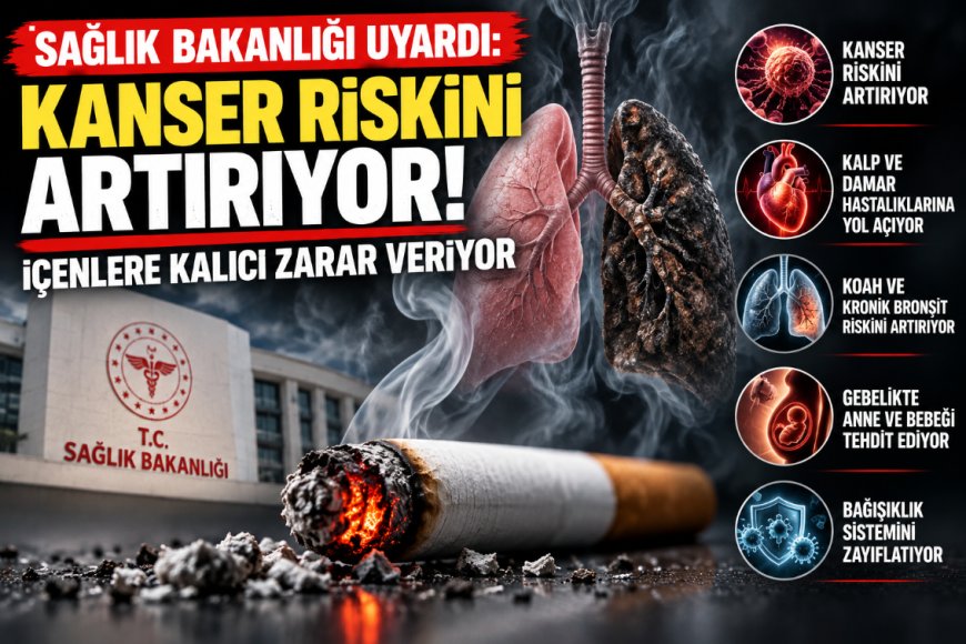 Sağlık Bakanlığı’ndan tütün uyarısı: Kanser riskini artırıyor, akciğerlerde kalıcı hasara yol açabiliyor
