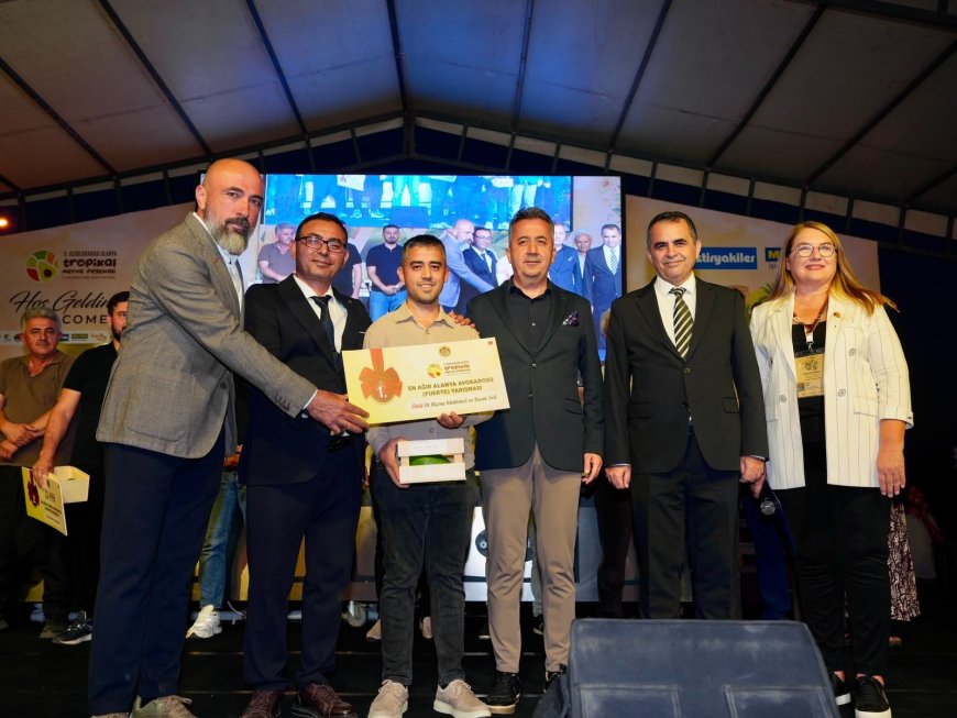 Alanya’da tropikal meyve festivali başladı: 679 gramlık dev avokado birinci oldu
