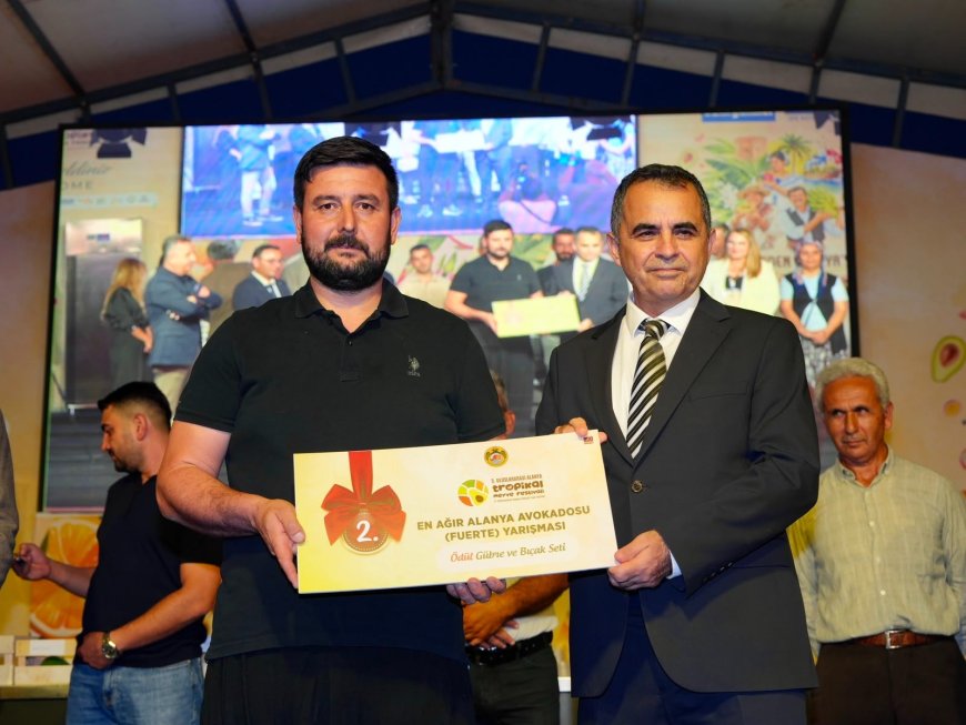 Alanya’da tropikal meyve festivali başladı: 679 gramlık dev avokado birinci oldu