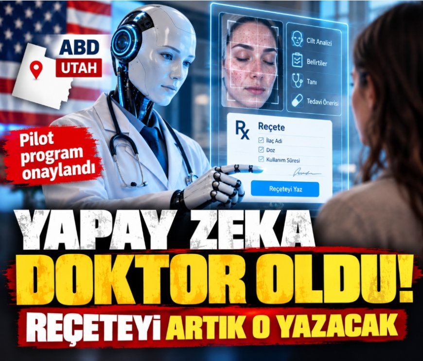 ABD'de yapay zekâya reçete yazma yetkisi: Doktor onayı olmadan tedavi dönemi başlıyor