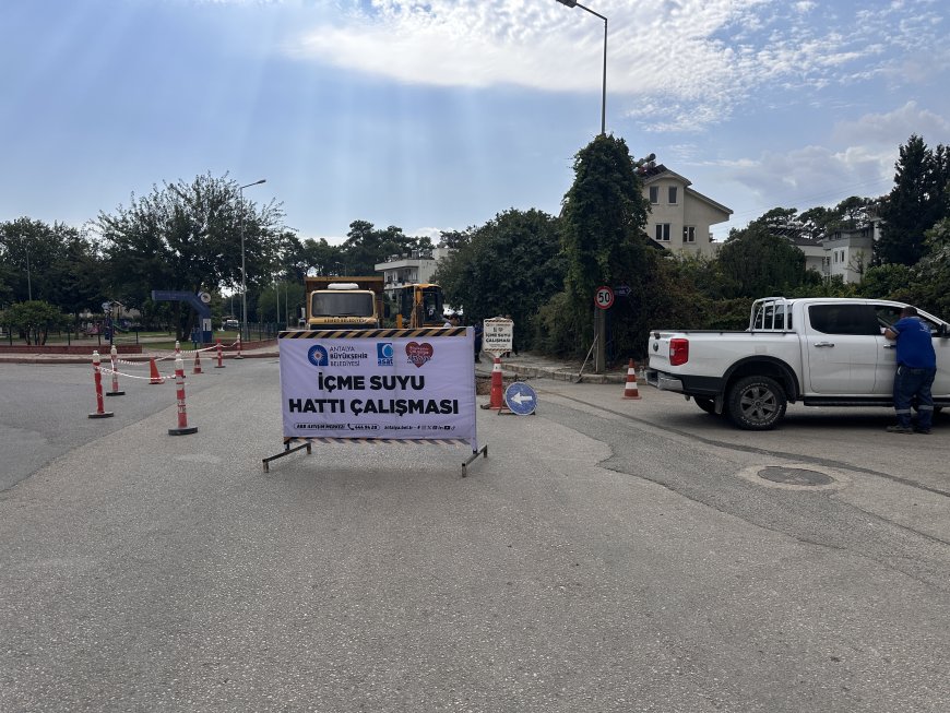 Kemer Aslanbucak'ta içme suyu altyapısı yenileniyor: ASAT'tan 1600 metrelik çalışma