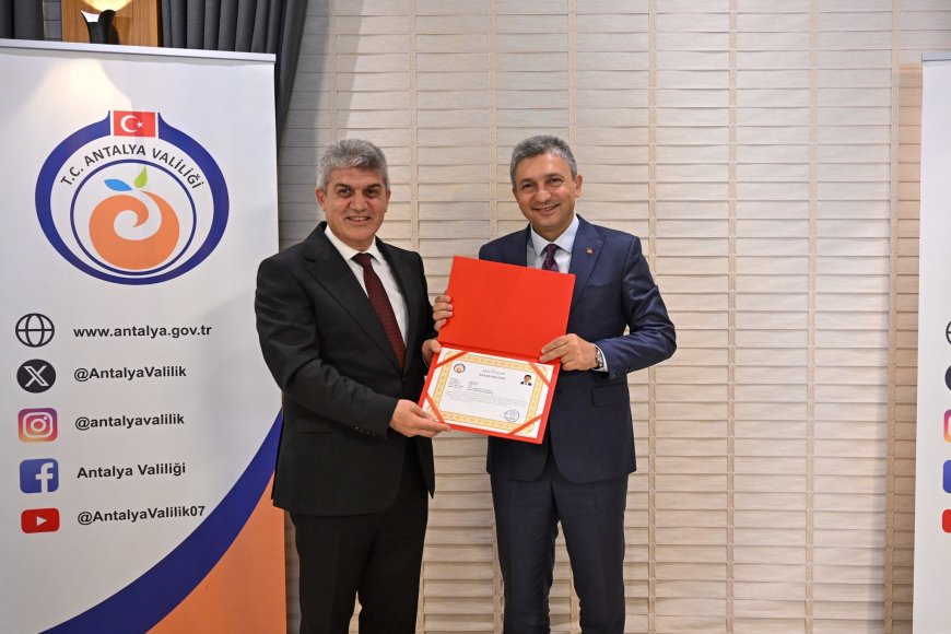 Antalya Vali Yardımcısı Tahsin Aksu'ya veda: Yeni görev yeri Yalova Çınarcık