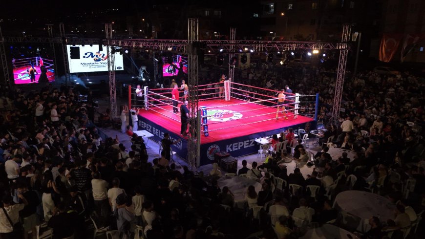 Kepez'de Kızıl Elma Muay Thai Şampiyonlar Galası: Ringde 8 şampiyon belli oldu