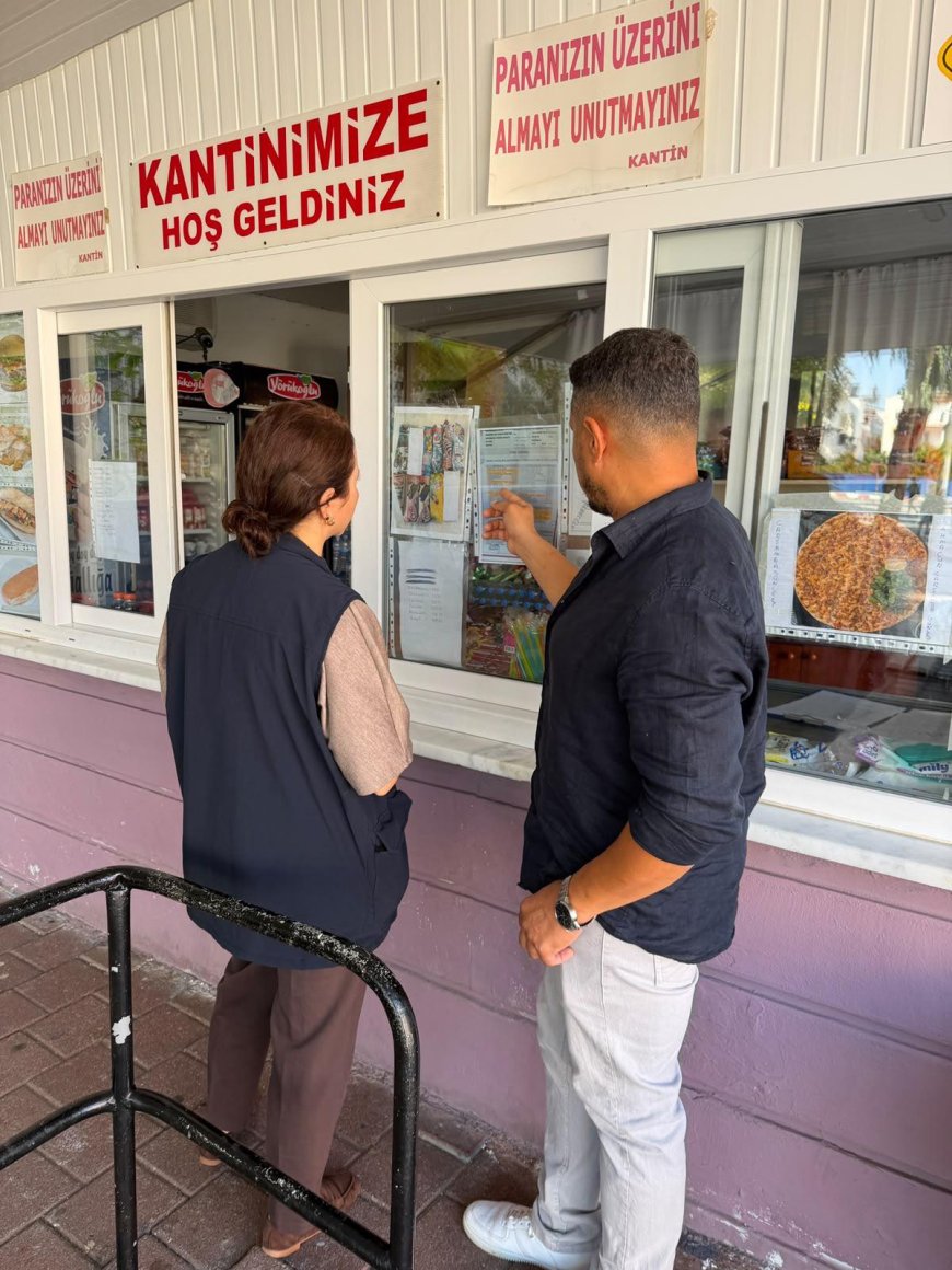 Kemer'de okul kantinlerine sıkı denetim! Eksiklik tespit edilen işletmelere işlem başlatıldı