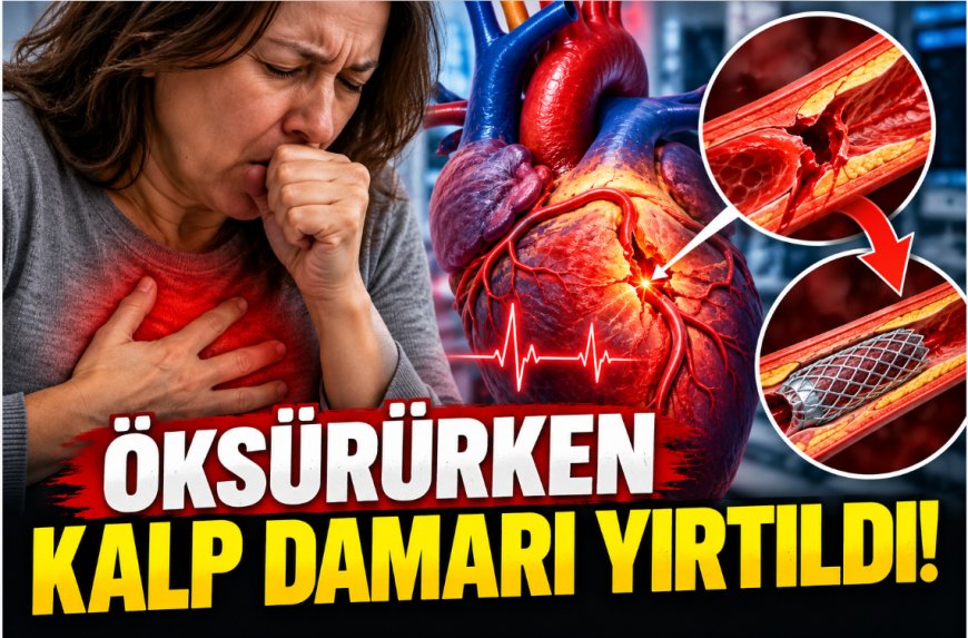 Zonguldak'ta inanılmaz vaka! Şiddetli öksürük kalp damarını yırttı, 52 yaşındaki kadın stentle kurtarıldı