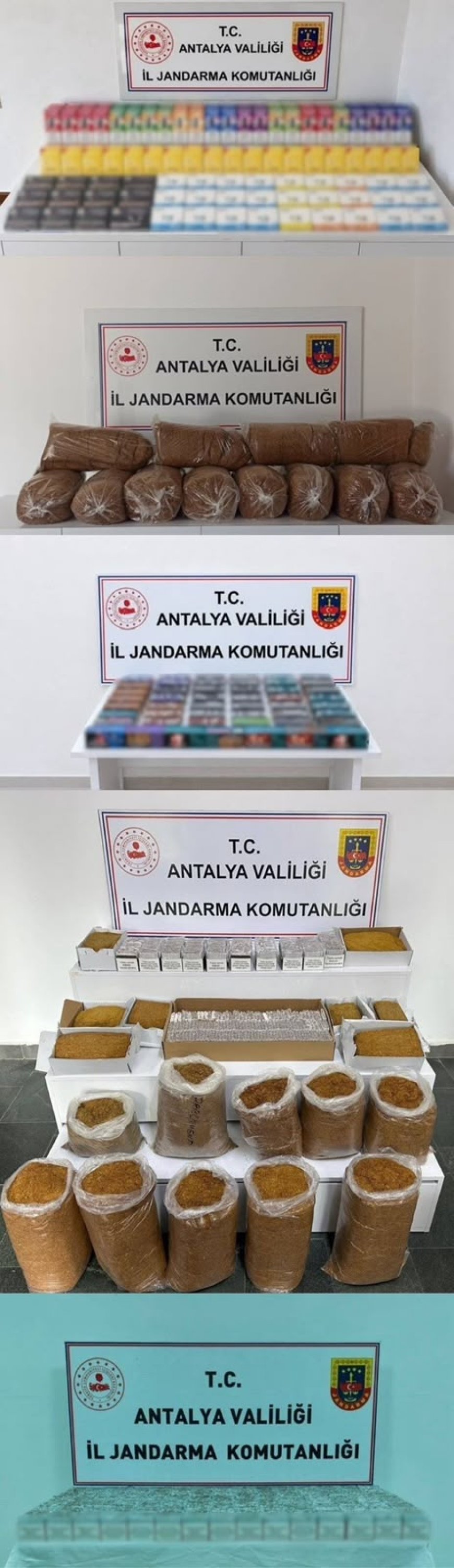 Antalya'da kaçak tütün operasyonu! Aksu ve Alanya'da 36 bin 320 dolu makaron ele geçirildi