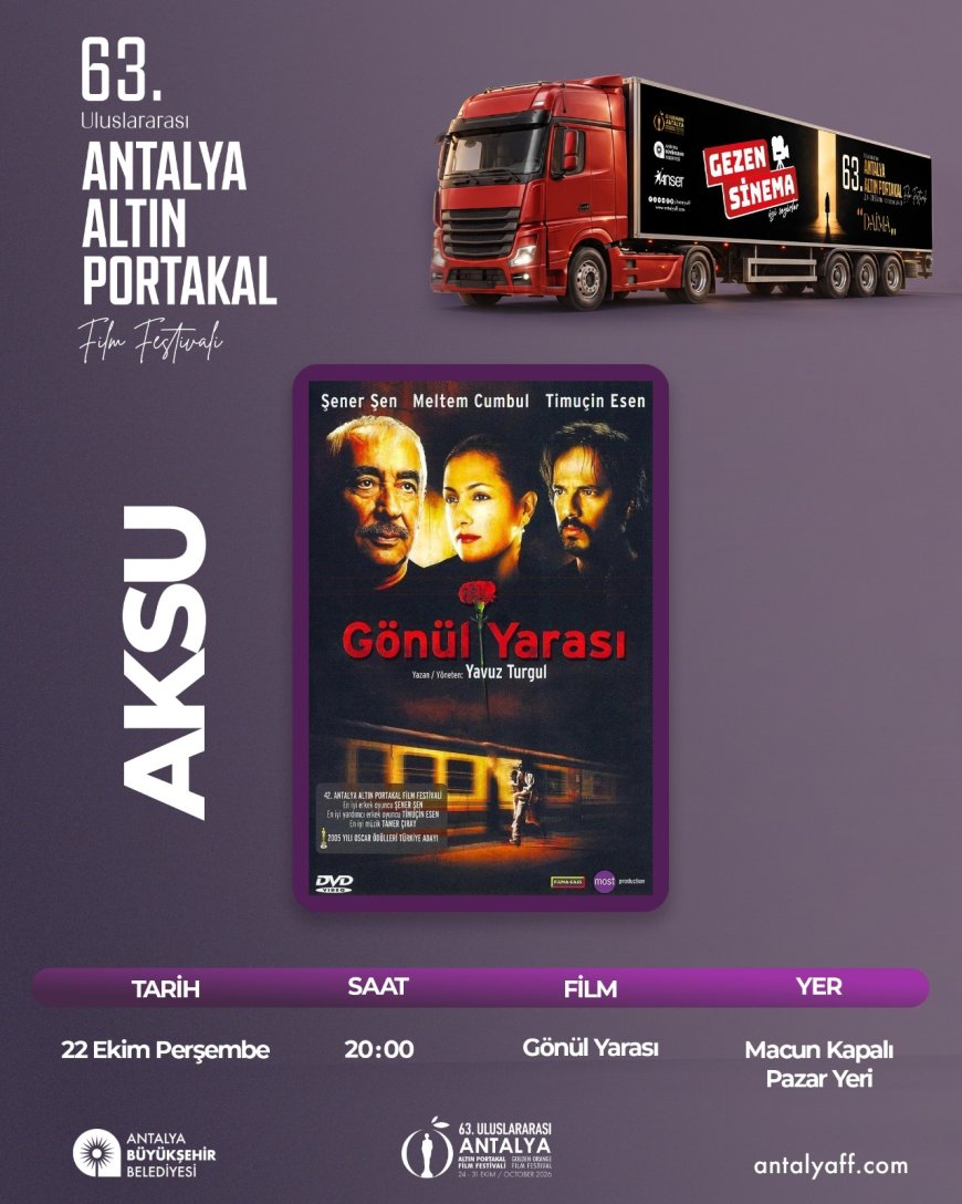 Antalya Altın Portakal Film Festivali başlıyor! 16 ilçede 8 gün boyunca ücretsiz sinema şöleni