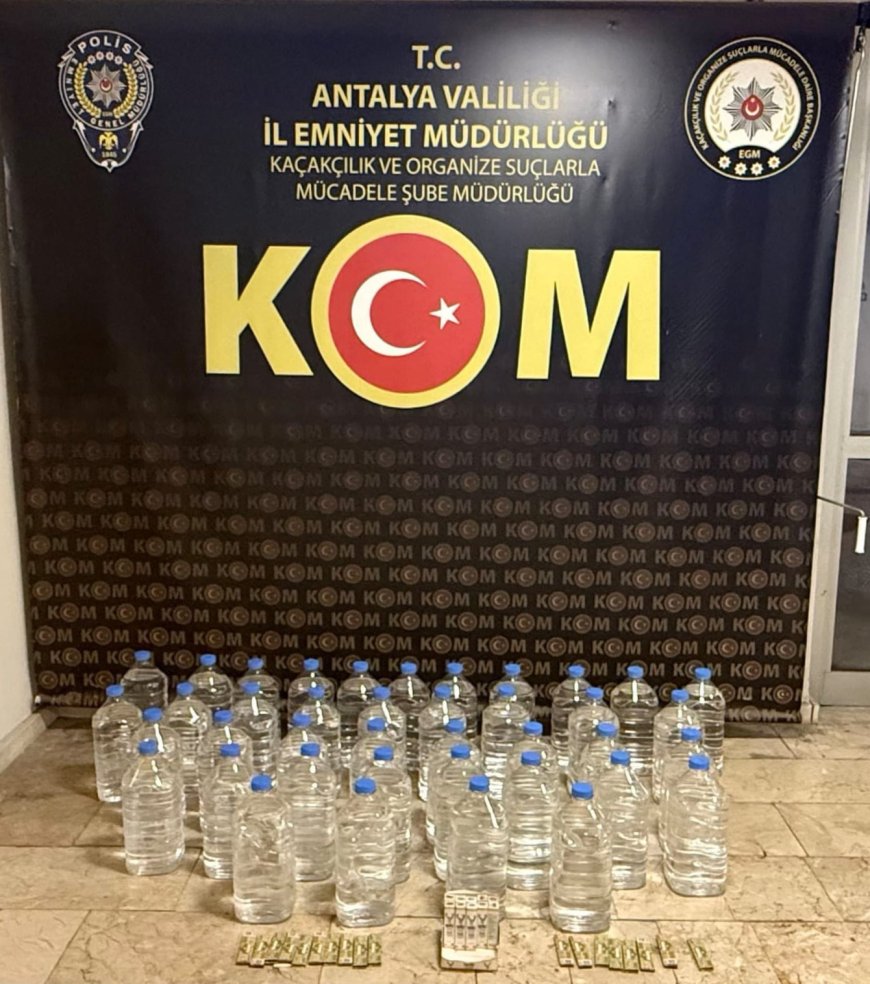 Antalya'da kaçakçılık ve organize suç operasyonları! 3 kişi tutuklandı