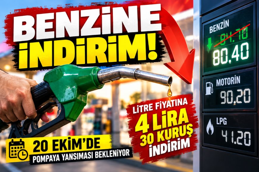 Benzine 4 lira 30 kuruş indirim beklentisi! Akaryakıt fiyatları değişiyor