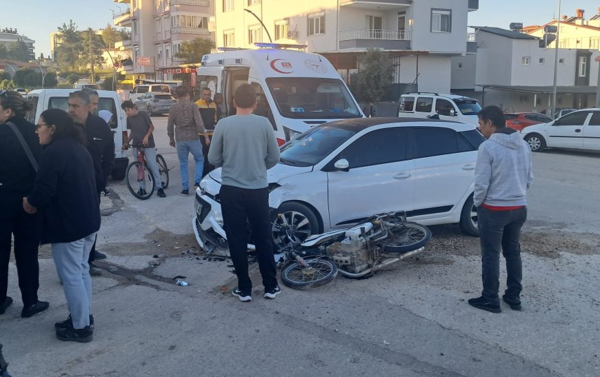 Antalya'da okula giderken kaza geçirdi! 16 yaşındaki motosikletli öğrenci yaralandı