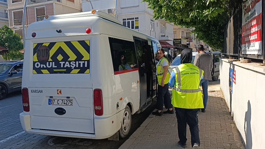 Manavgat'ta okul servislerine sıkı denetim! Öğrencilerin güvenliği mercek altında