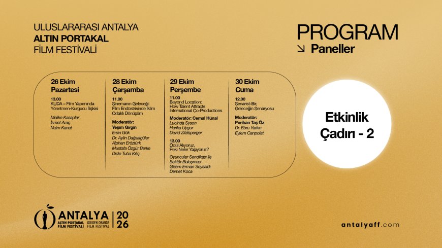 Antalya Altın Portakal Film Festivali'nde sinemanın geleceği konuşulacak: Yapay zekâdan iklim krizine 11 etkinlik