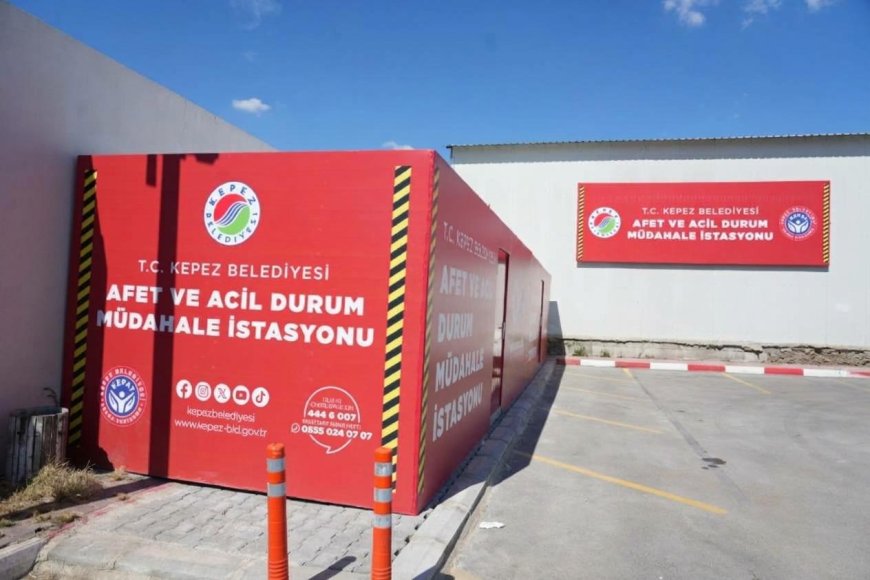 Kepez'de afetlere karşı yeni önlem: İlk 72 saat için 2 acil durum istasyonu kuruldu