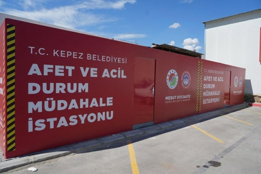 Kepez'de afetlere karşı yeni önlem: İlk 72 saat için 2 acil durum istasyonu kuruldu