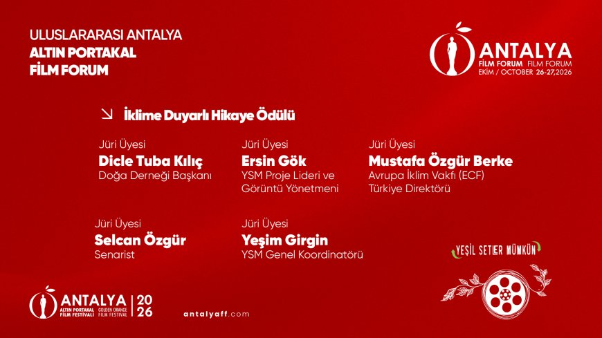 Antalya Altın Portakal Film Festivali'nde bir ilk: Çevreci film projelerine iki yeni ödül