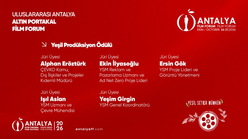 Antalya Altın Portakal Film Festivali'nde bir ilk: Çevreci film projelerine iki yeni ödül