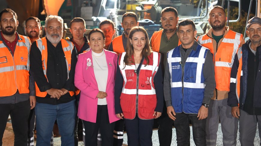 Antalya'da 5 noktada eş zamanlı asfalt çalışması: Lara Caddesi için 4 günlük hedef
