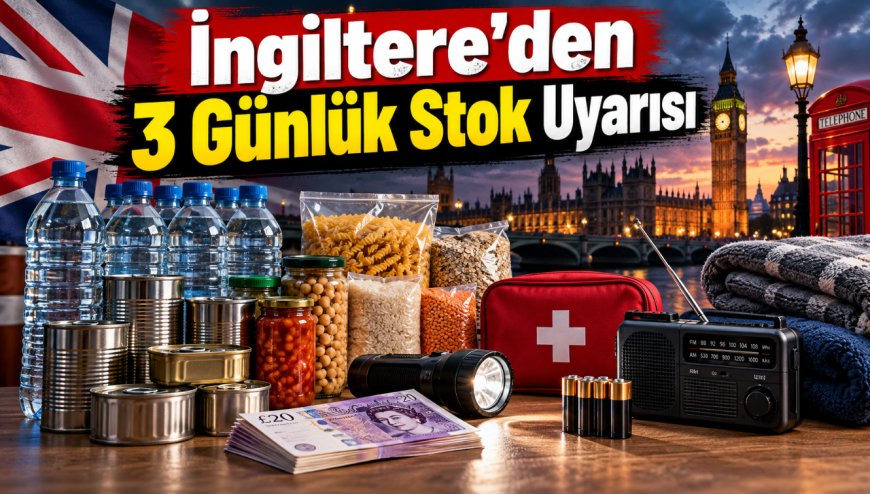 İngiltere'den milyonlarca vatandaşa 72 saatlik hazırlık çağrısı: Evlerde 3 günlük stok isteniyor