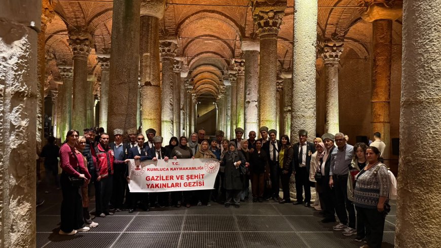 Kumlucalı şehit yakınları ve gaziler İstanbul’un tarihi mirasını gezdi