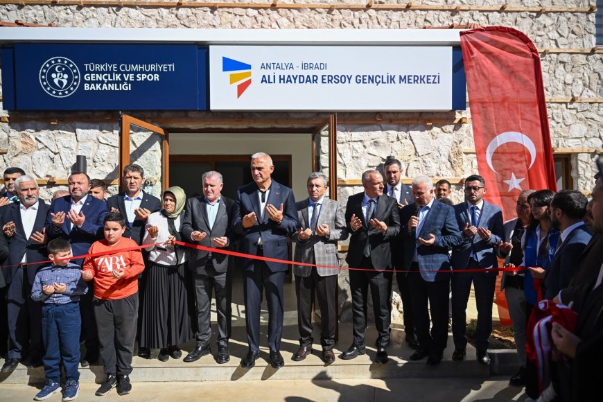 Antalya İbradı'da 3 büyük yatırım hizmete açıldı! İki bakan törene katıldı