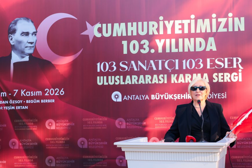 Antalya’da Cumhuriyet’in 103. yılına özel sergi: 103 sanatçıdan 103 eser