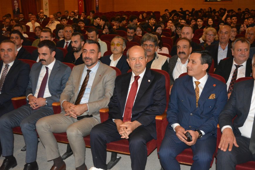 Ersin Tatar Antalya'da konuştu: Kıbrıs'ta çözüm iki devlet temelinde olmalı